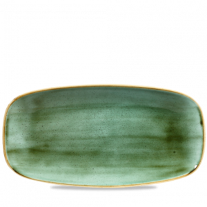 Churchill Servies Horeca Kwaliteit Stonecast Samphire Green Chefs Oblong Bord 29.8x15.3cm