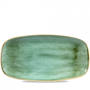 Churchill Servies Horeca Kwaliteit Stonecast Samphire Green Chefs Oblong Bord 35.5x18.9cm