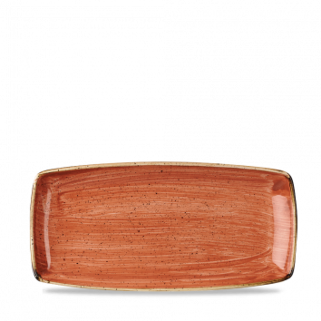 Churchill Servies Horeca Kwaliteit Stonecast Orange X Squared Oblong Plate 30cm 12/box