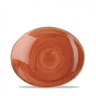Churchill Servies Horeca Kwaliteit Stonecast Orange Oval Coupe Bord 19.7cm Churchill Servies Horeca Kwaliteit Stonecast Orange Oval Coupe Bord 19.7cm