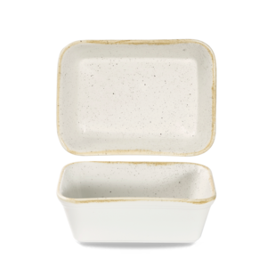 Churchill Stonecast Barley White Rect Lasagne Dish 16 x 12 x 5cm