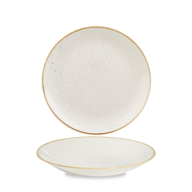 Churchill Servies Horeca Kwaliteit Stonecast Barley White Deep Coupe Plate 22.5cm 12/box