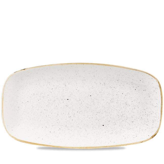 Churchill Servies Horeca Kwaliteit Stonecast BarleyWhite Oblong Plate 35.5 x 18.9cm 6/box