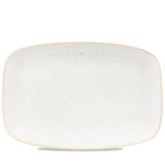 Churchill Servies Horeca Kwaliteit Stonecast Barley White Oblong Chefs Bord 34.4cm x 23.4cm