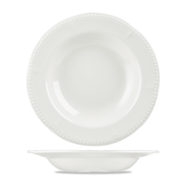 Churchill Servies Horeca Kwaliteit DISCONTINUED Buck'Ham White Saucer 5.25" 24/box