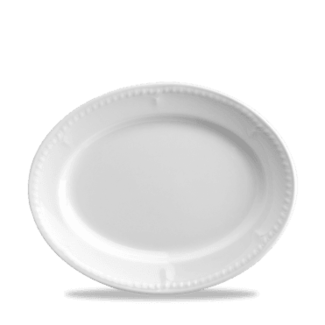 Churchill Servies Horeca Kwaliteit BuckHam White Oval Bord 25.4cm