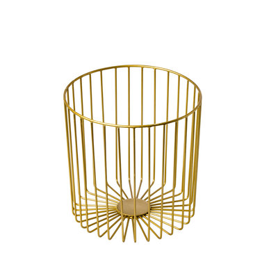 Non Food Company Stalen stokbroodhouder goud 23x23x23 cm