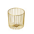 Non Food Company Stalen stokbroodhouder goud 23x23x23 cm