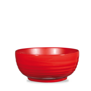 Art de Cuisine Rustics Red Glaze Ripple Deli Bowl 21cm