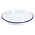 Non Food Company Emaille pastabord met blauwe rand 22 cm