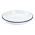 Non Food Company Emaille pastabord met blauwe rand 24 cm