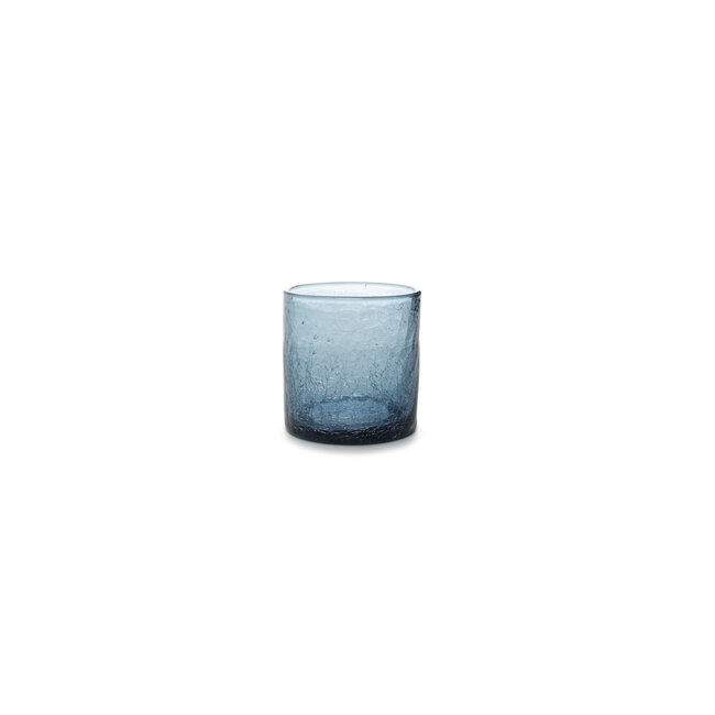 F2D servies Horeca Kwaliteit F2D |Crackle Whiskyglas 0.22l blauw