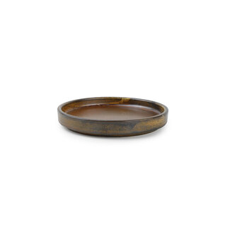 F2D servies Horeca Kwaliteit F2D | Escura Plat Bord 13xH2cm Dark Brown