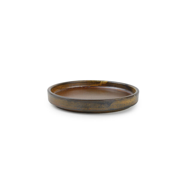 F2D servies Horeca Kwaliteit Plat bord 13,5xH2cm dark brown Escura