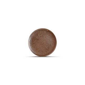 F2D servies Horeca Kwaliteit F2D | Brass Plat Bord 15,5cm gehamerd Copper