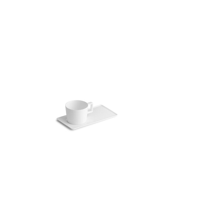 CHIC horeca servies Chic | Verso Mokkakop 0.10l en schotel 16x8.5cm rechth.