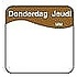 Daymark Makk. verwijderb. sticker donderdag 25 mm 1000/rol