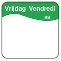 Daymark Makk. verwijderbare sticker vrijdag 25 mm 1000/rol