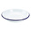 Non Food Company Emaille pasta bord zwart met witte rand 20 cm