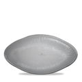 Churchill Dusk Glass Oval Bamboo Platter 30cm