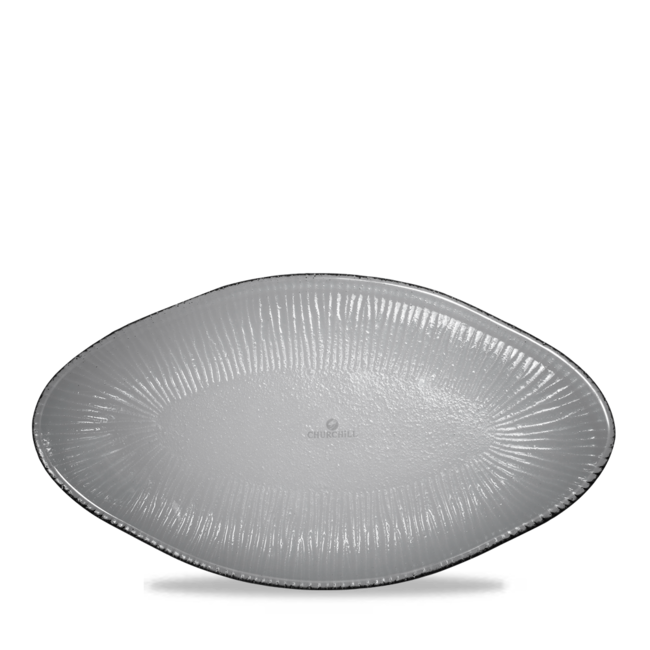 Churchill Servies Horeca Kwaliteit Dusk Glass Oval Bamboo Platter 30 cm 6/box