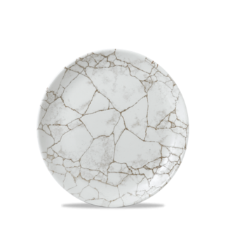 Churchill Servies Horeca Kwaliteit Studio Prints Kintsugi Agate Grey Evolve Coupe Bord 21.7cm