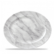 Churchill Servies Horeca Kwaliteit Churchill | Marble Grey Oval Rimmed  36.5 x 29.3cm