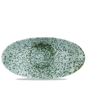 Churchill Servies Horeca Kwaliteit Mineral Green Oval Chefs Bord 35x17.5cm