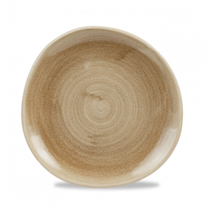 Churchill Servies Horeca Kwaliteit Stonecast Patina Antique Taupe Round Trace Bord 21cm