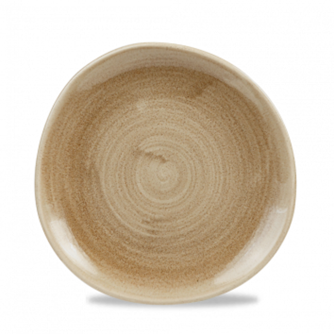 Churchill Servies Horeca Kwaliteit Stonecast Patina Antique Taupe Round Trace Plate21cm 12/b