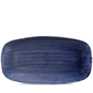 Churchill Servies Horeca Kwaliteit Stonecast Patina Cobalt Blue Chefs Oblong Bord 35.5x18.9cm