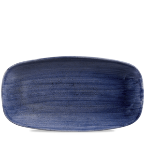 Churchill Stonecast Patina Cobalt Blue Chefs Oblong Bord 35.5x18.9cm