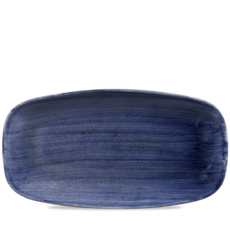 Churchill Servies Horeca Kwaliteit Stonecast Patina Cobalt Blue Chefs Oblong Bord 35.5x18.9cm Churchill Servies Horeca Kwaliteit Stonecast Patina Cobalt Blue Chefs Oblong Bord 35.5x18.9cm