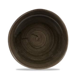 Churchill Servies Horeca Kwaliteit Stonecast Patina Iron Black Round Trace Bord 26.4cm