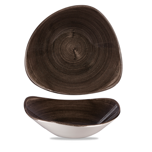 Churchill Servies Horeca Kwaliteit Stonecast Patina Iron Black Lotus Bowl 24cm 12/box