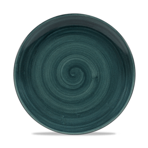 Churchill Servies Horeca Kwaliteit Stonecast Patina Rustic Teal Evolve Coupe Bord 26cm