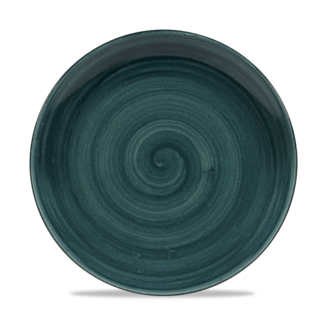 Churchill Servies Horeca Kwaliteit Stonecast Patina Rustic Teal Evolve Coupe Bord 26cm