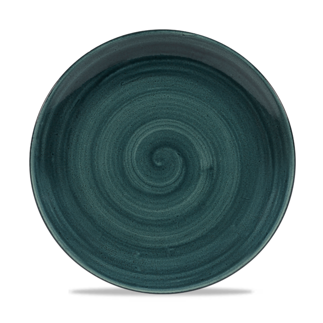 Churchill Servies Horeca Kwaliteit Stonecast Patina Rustic Teal Evolve Coupe Bord 26cm
