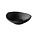 Q Raw Design Diep bord Oyster zwart 25cm