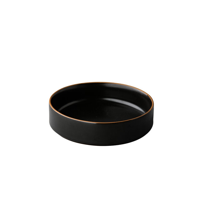 Q Authentic Servies Horeca Kwaliteit Bord Japan Hoog Zwart 15 cm 6/box