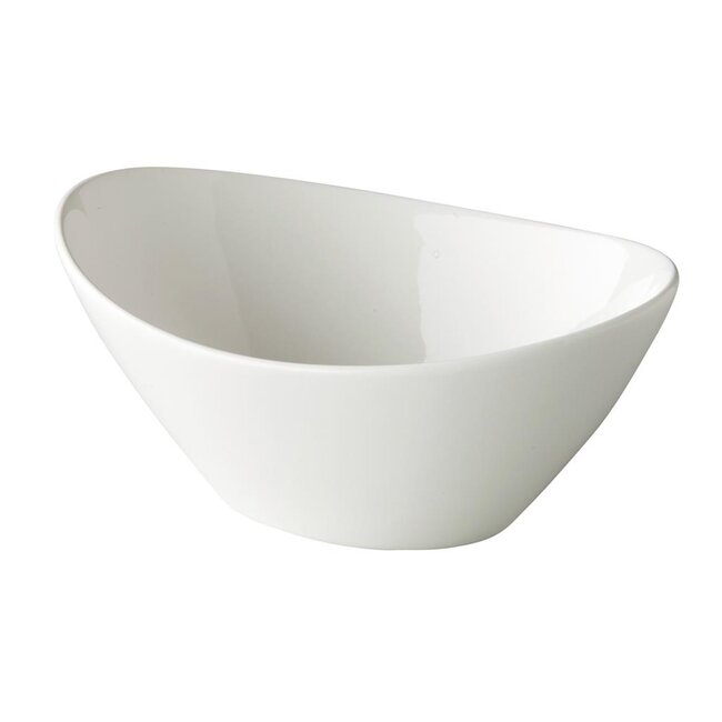 Q Authentic Servies Horeca Kwaliteit QFC ovale kom 16 x 11,5 cm
