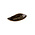 Q Authentic Jersey rechthoekig bord bruin 20,5 cm