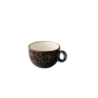 Q Authentic Servies Horeca Kwaliteit Jersey cappuccino kop stapelbaar bruin 200 ml