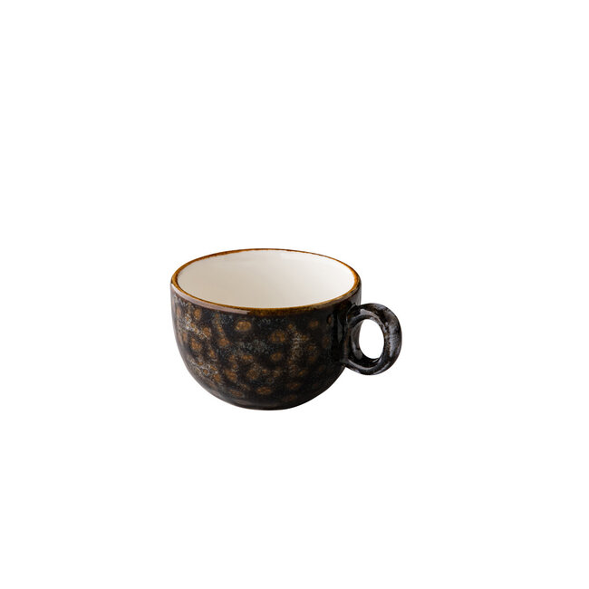 Q Authentic Servies Horeca Kwaliteit Jersey cappuccino kop stapelbaar bruin 200 ml