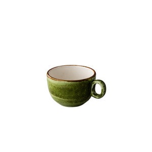 Q Authentic Servies Horeca Kwaliteit Jersey cappuccino kop stapelbaar groen 200 ml