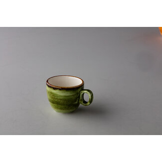 Q Authentic Servies Horeca Kwaliteit Jersey espresso kop stapelbaar groen 80 ml