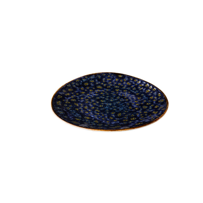 Q Authentic Servies Horeca Kwaliteit Jersey Bord Driehoekig Blauw 27 cm 6/box