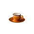 Q Authentic Jersey espresso kop stapelbaar oranje 80 ml