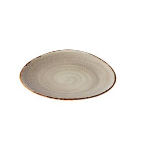 Q Authentic Servies Horeca Kwaliteit Jersey bord driehoek grijs 21 cm