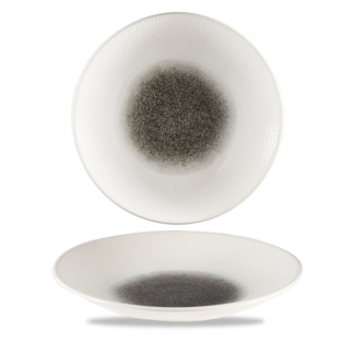 Churchill Servies Horeca Kwaliteit Raku Quartz Black Isla Deep Coupe Bord 27cm